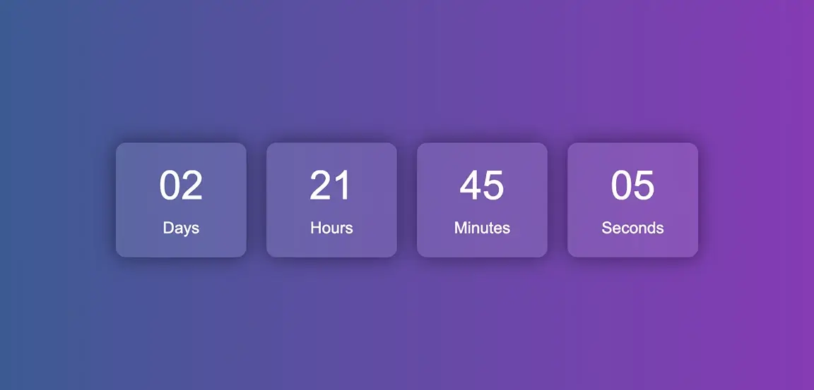 How to create a countdown timer using JavaScript